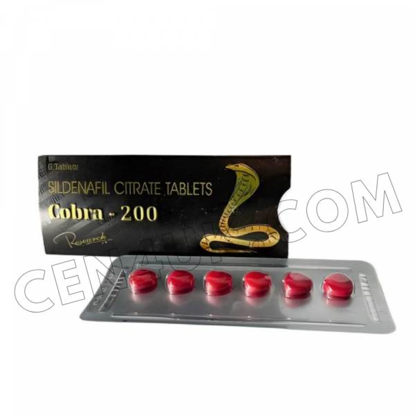 Cobra 200mg - Effective treatment for erectile dysfunction in men